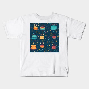 Happy Birthday Party Celebration Pattern 18 Kids T-Shirt